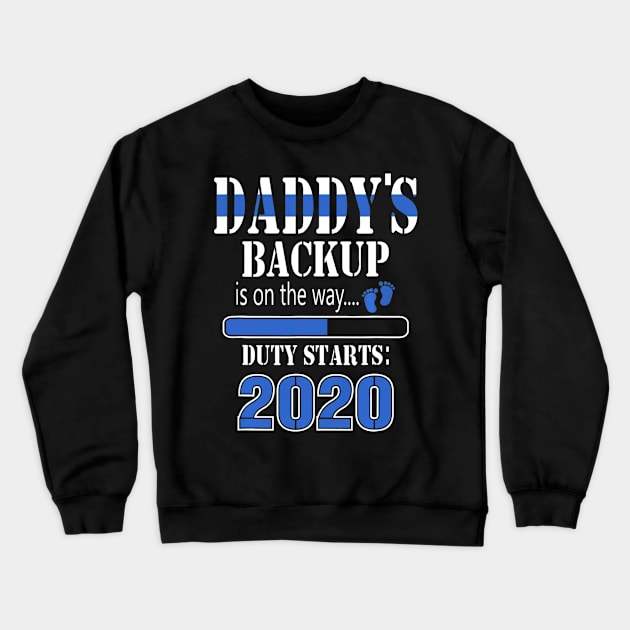 Police officer Mom to be Dad to be EST. 2020 Crewneck Sweatshirt by Sinclairmccallsavd